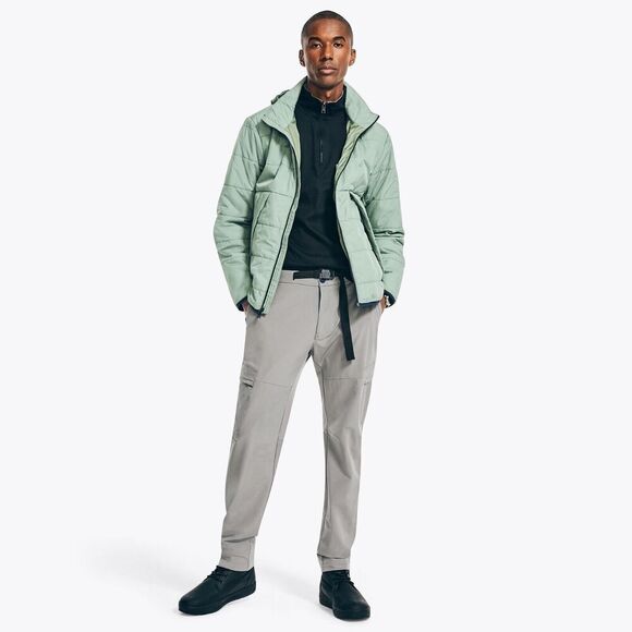 Nautica Men's Utility Pant Straight Leg 4 way stretch Breathable Gray Size 34x32 - Picture 3 of 11